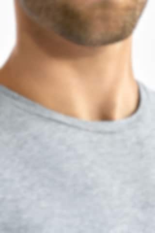 Langärmeliges graues T-Shirt aus Bio-Baumwolle und Elasthan für Herren -  Bread & Boxers